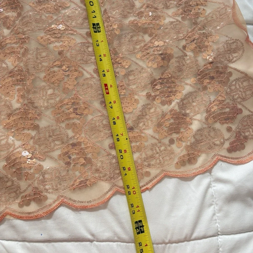 Womens Scarf Shawl Pink Sheer Feminine Fairy Whimsy Coquette Dainty Luxury